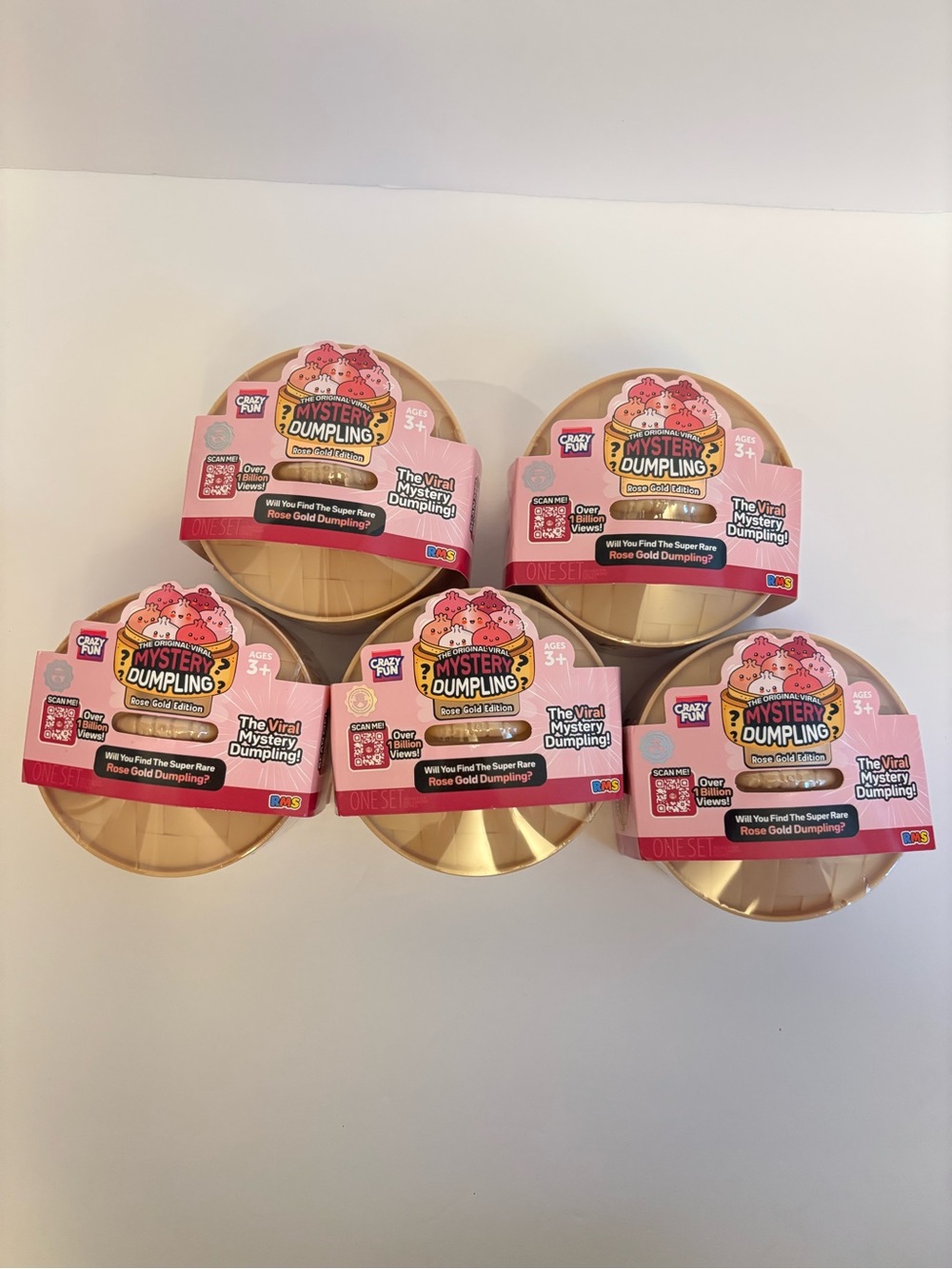 RMS The Original Viral Mystery Dumpling Rose Gold Edition Set of 5 Sealed BNWT
